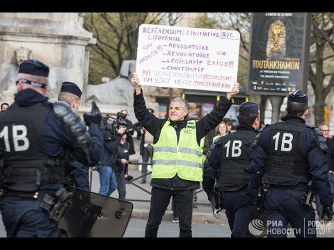22-я неделя протестов "желтых жилетов" во Франции - (видео)