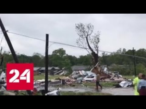 На Техас обрушился торнадо: городу Франклину нанесен значительный урон - Россия 24 - (видео)