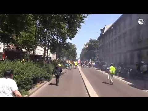 "Желтые жилеты" проводят 33-ю субботу протестов во Франции. - (видео)