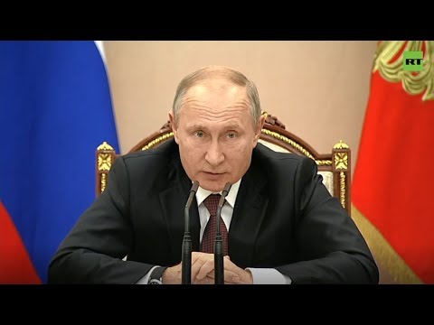 Путин на совещании с членами правительства — LIVE - (видео)